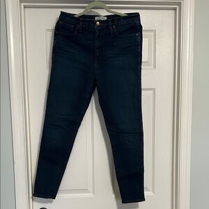 Madewell Women's Skinny Jeans — Deep Navy Wash